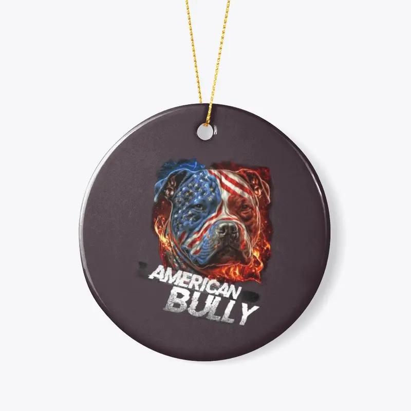 American Bully Ornament 